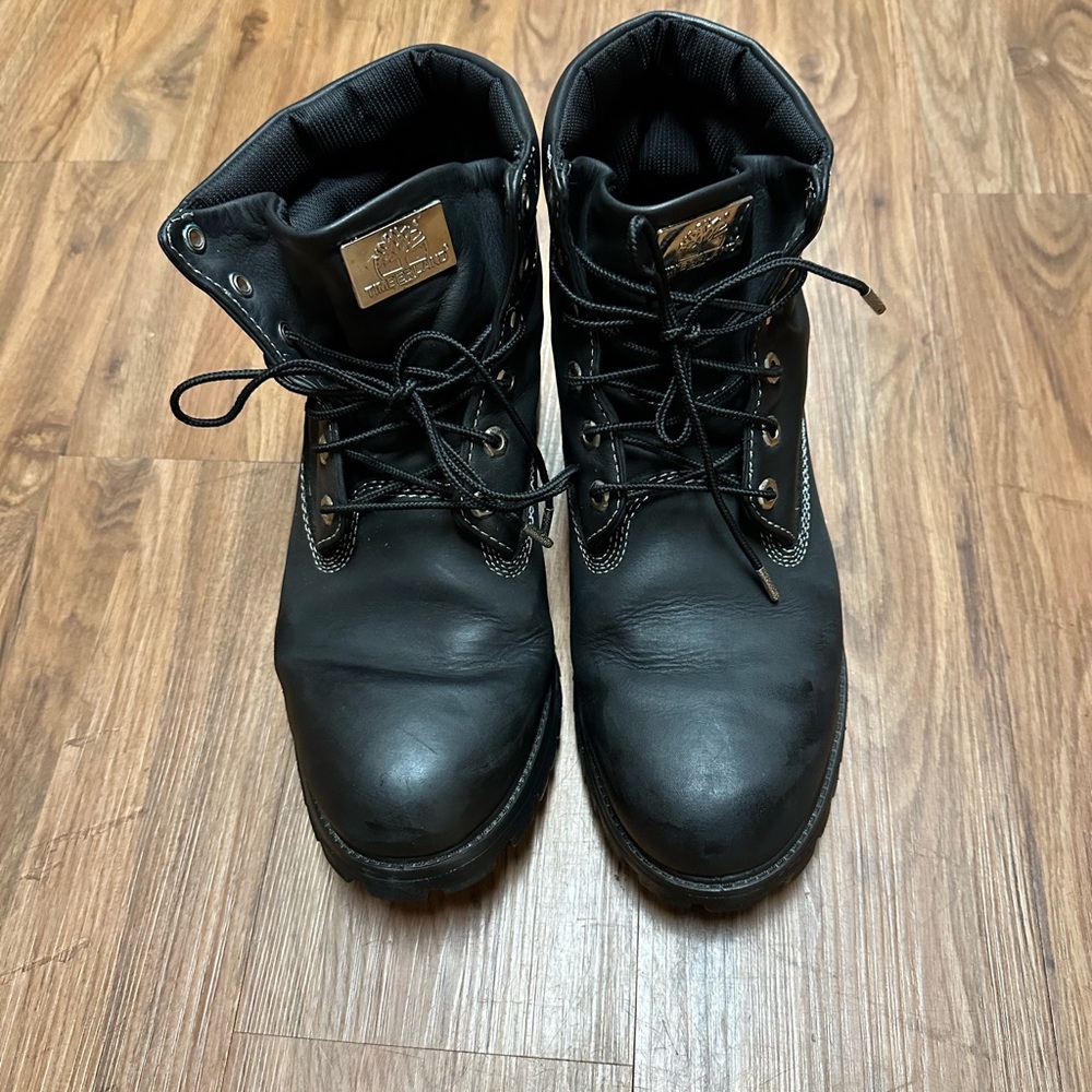Timberland Men's Black Leather Boots